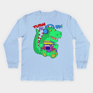 Turn it up! Kids Long Sleeve T-Shirt